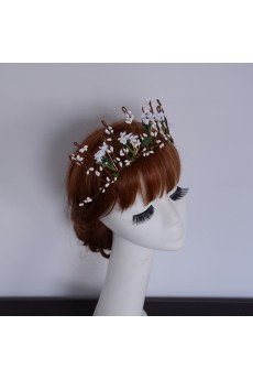 Handmade Fabric Wreath Wedding Headpieces