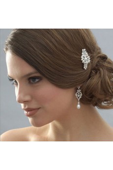 Alloy Combs Wedding Headpieces with Imitation Pearls