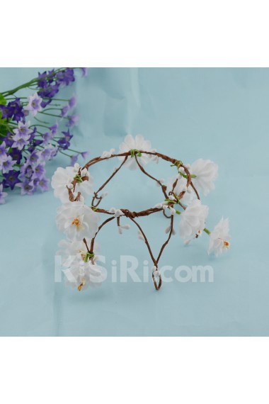 Handmade Fabric Wreath Wedding Headpieces