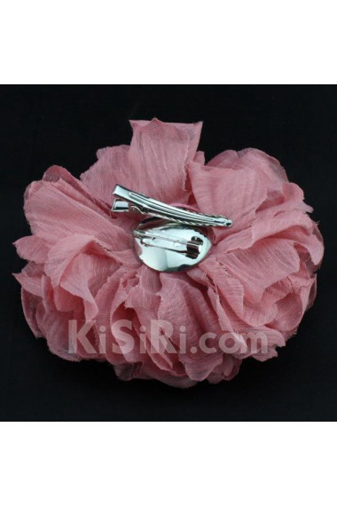 Pink Fabric Flower Wedding Headpieces