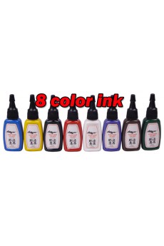 Professional Tattoo Kit with LCD Power and 8 Colors
