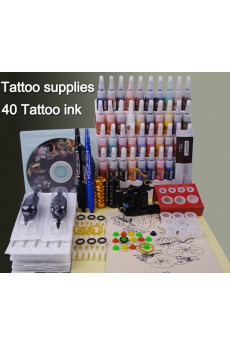 New Top Professional Tattoo Gun Kit(40 Colors Included)