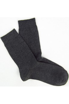 Dark Gray Combed Cotton Men's Socks