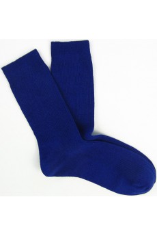 Navy Combed Cotton Men's Socks
