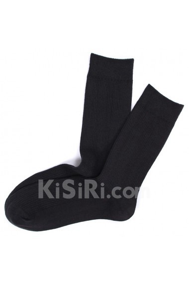 Gray Combed Cotton Men's Socks