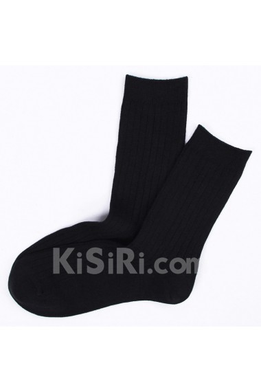 Black Men's Combed Cotton Socks