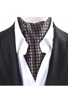Men's Black Microfiber Cravat