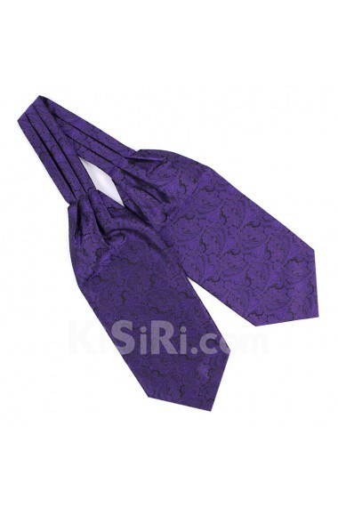 Men's Purple Microfiber Cravat