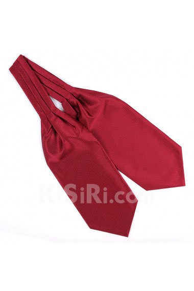 Men's Red Microfiber Cravat