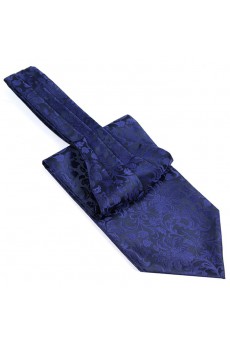 Men's Navy Blue Microfiber Cravat