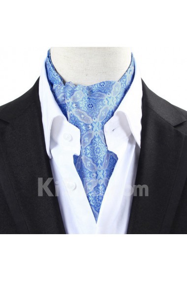Men's Blue Microfiber Cravat
