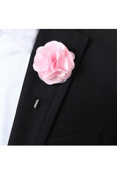Men's Pink Microfiber Lapel Pins 