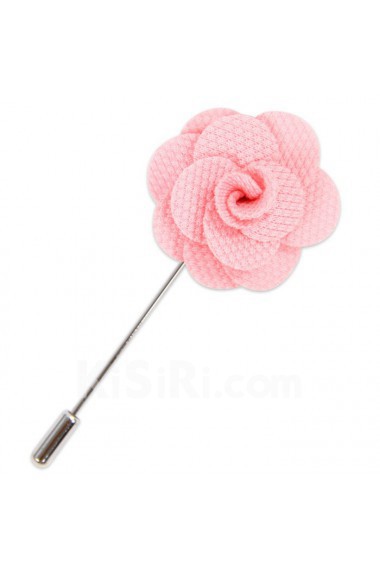 Men's Pink Microfiber Lapel Pins