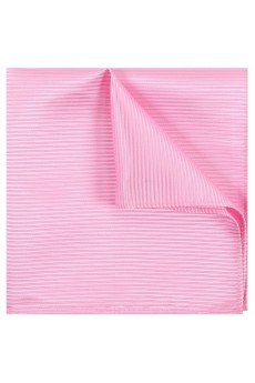 Men's Pink Microfiber Pocket Square 
