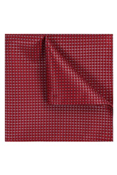 Men's Red Microfiber Pocket Square 