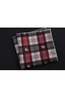 Gray Cotton-Microfiber Blended Pocket Square