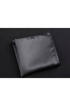 Gray Microfiber Pocket Square