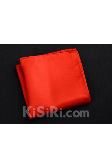 Red Microfiber Pocket Square