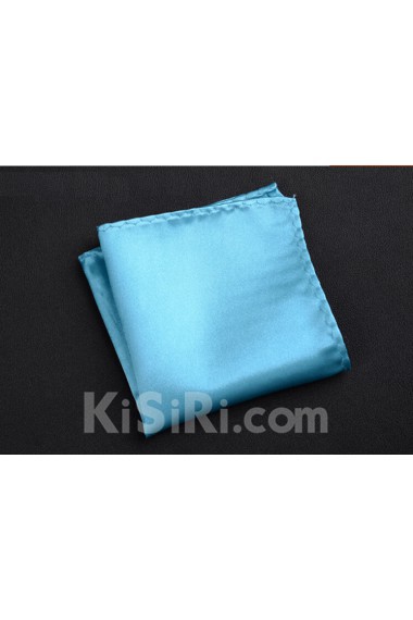 Blue Microfiber Pocket Square