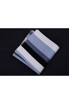 Blue Cotton, Linen Pocket Square