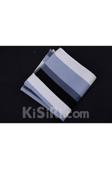 Blue Cotton, Linen Pocket Square