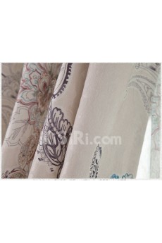 Floral Energy Saving Made to Measure Curtain (Two Panels)