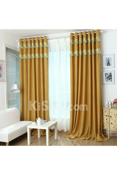 Solid Energy Saving Made to Measure Curtain (Two Panels)