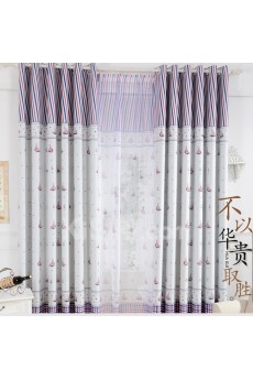 Polka Dot Made to Measure Sheer Curtain (Two Panels)