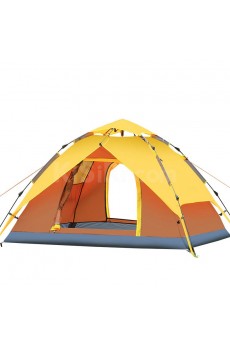 Open Fast Outdoor Tent 3-4 Person Double Structure Camping/Hiking Tent with Automatic Hydraulic System

