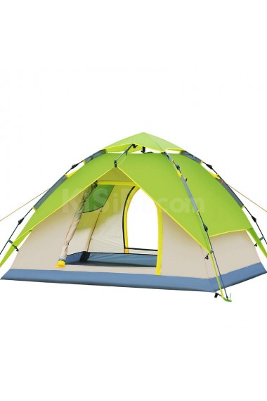 Open Fast Outdoor Tent 3-4 Person Double Structure Camping/Hiking Tent with Automatic Hydraulic System


