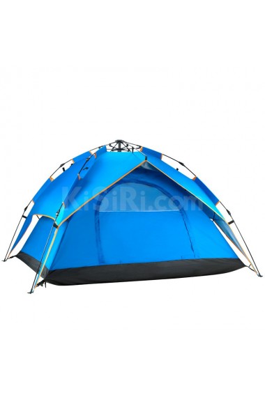 Open Fast Outdoor Rainproof Camping Tent 3-4 Person Sleeping Capacity