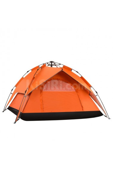 Open Fast Outdoor Rainproof Camping Tent 3-4 Person Sleeping Capacity