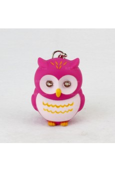 His and Hers Elegant Plastic Owl Keychain (A Pair)(Random Color)
