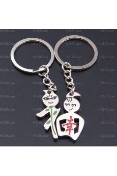 Cute Zinc Alloy The Word Blessing Keychain (A Pair)