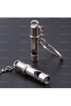 His and Hers Personalized Zinc Alloy Whistle Keychain (A Pair)