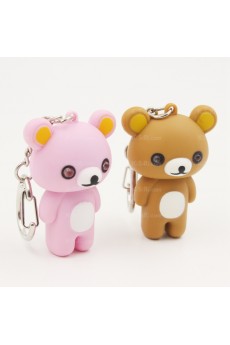 Couples Personalized Small Pendant Bear Keychain (A Pair)