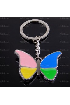 Personalized Zinc Alloy Butterfly Keychain (A Pair)(Same Style)