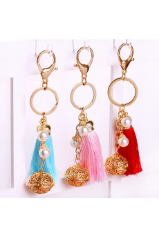 Couples Fashion Tassel Palace bell Keychain (A Pair)(Random Color)