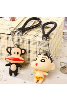 His and Hers Fashion Rotocast  Crayon Shin-chan Monkey Keychain (A Pair)