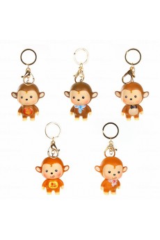 Personalized Rotocast Monkey Keychain (A Pair)(Random Style)