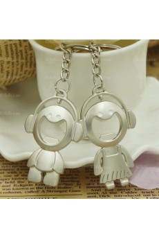 Couples Personalized Zinc Alloy Doll Keychain (A Pair)