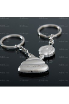 Couples Personalized Zinc Alloy Flowers Keychain (A Pair)