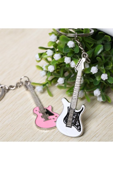 Couples Personalized Zinc Alloy Guitar Keychain (A Pair)