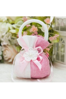 Ribbons Hand-made Wedding Favor Bags (12 Pieces/Set)