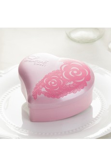 Pink Color Heart-shaped Classical Wedding Favor Boxes (12 Pieces/Set)