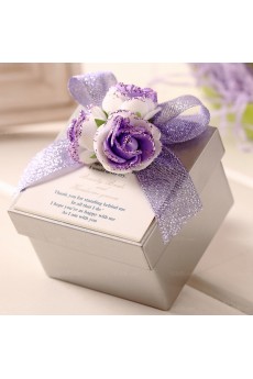 Hand-made Flower Classical Wedding Favor Boxes (12 Pieces/Set)