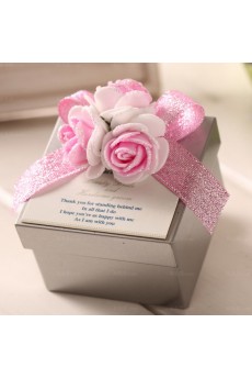Hand-made Flower Exquisite Wedding Favor Boxes (12 Pieces/Set)