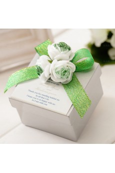 Hand-made Flower Wedding Favor Boxes (12 Pieces/Set)