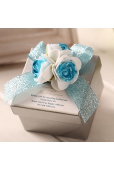 Hand-made Flower Classical Wedding Favor Boxes (12 Pieces/Set)