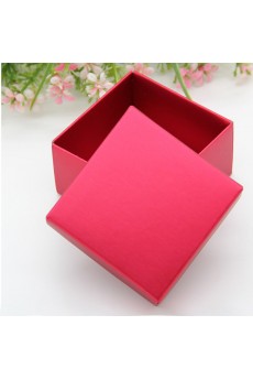 Red Wedding Favor Boxes (12 Pieces / Set )